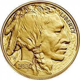 1oz, USA, 2020, Gold - Buffalo obverse