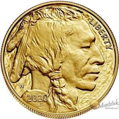 1oz, USA, 2020, Gold - Buffalo obverse