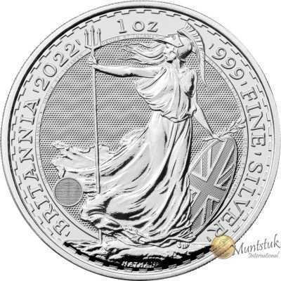 1oz, UK, 2022, Silver - Britannia Reverse