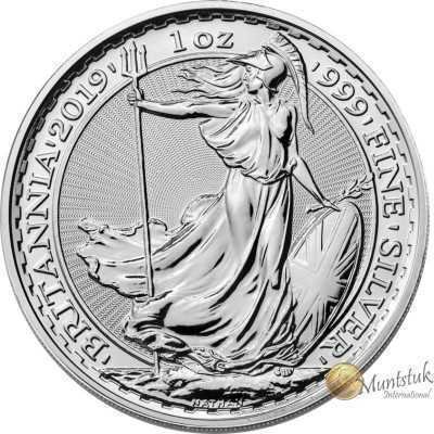 1oz, UK, 2019, Silver - Britannia reverse