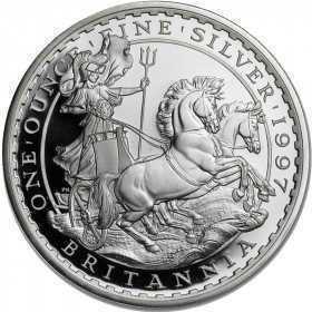 1oz, UK, 1997, Silver - Britannia reverse