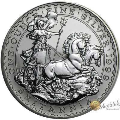 1oz, UK, 1999, Silver - Britannia reverse