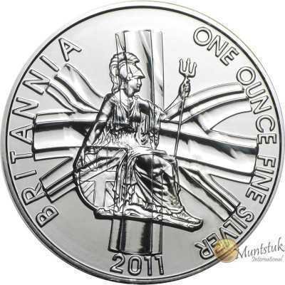 1oz, UK, 2011, Silver - Britannia reverse