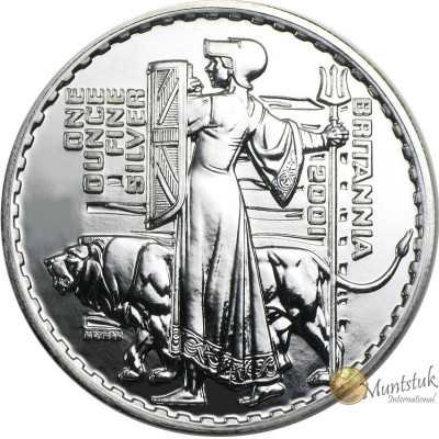 1oz, UK, 2001, Silver - Britannia reverse