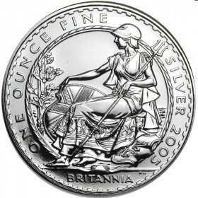 1oz, UK, 2005, Silver - Britannia reverse