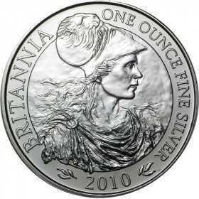 1oz, UK, 2010, Silver - Britannia reverse