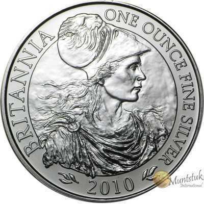1oz, UK, 2010, Silver - Britannia reverse