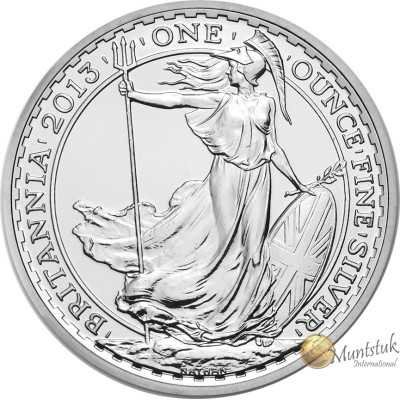 1oz, UK, 2013, Silver - Britannia reverse