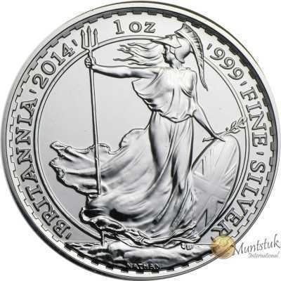 1oz, UK, 2014, Silver - Britannia reverse