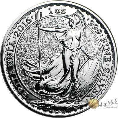 1oz, UK, 2016, Silver - Britannia reverse