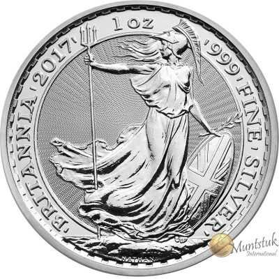 1oz, UK, 2017, Silver - Britannia reverse