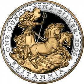 1oz, UK, 2006, Silver, Britannia - Charioteer reverse