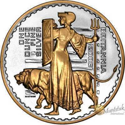 1oz, UK, 2006, Silver, Britannia - Guardian  reverse