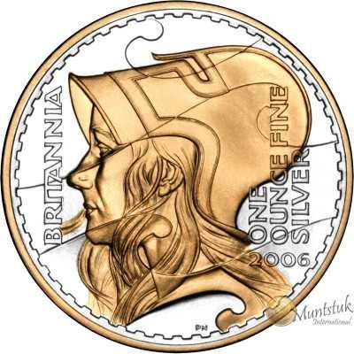 1oz, UK, 2006, Silver, Britannia - Waves reverse