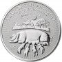 1oz, UK, 2019, Silver, Lunar Collection - Year of the Pig Reverse