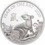 1oz, UK, 2020 Silver, Lunar Collection - Year of the Rat(Proof) reverse