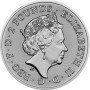 1oz, UK, 2018, Silver, Two Dragons obverse