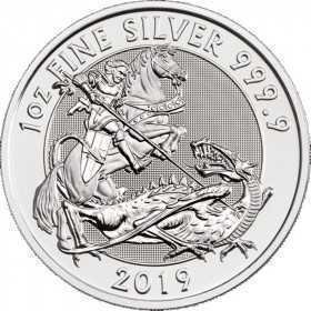 1oz, UK, 2019, Silver, The Valiant reverse