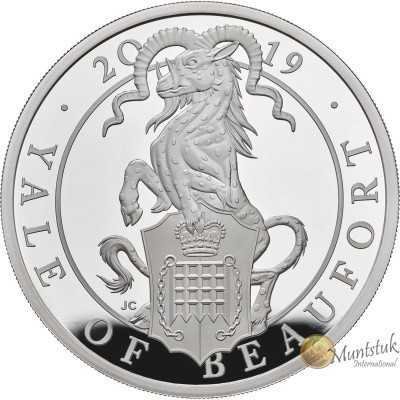 1oz, UK, 2019, Silver, Yale of Beaufort reverse