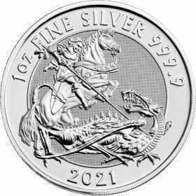 1oz, UK, 2021, Silver, The Valiant reverse