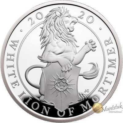1oz, UK, 2020, Silver, White Lion of Mortimer reverse