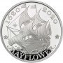 1oz, UK, 2020, Silver, Mayflower reverse