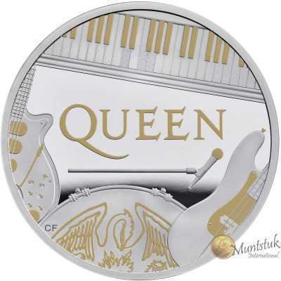1oz, UK, 2020, Silver, Music Legends - Queen reverse