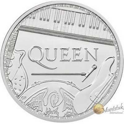 1oz, UK, 2020, Silver, Music Legends - Queen (Bullion) reverse