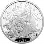 1oz, UK, 2021, Silver, Britannia - Proof reveres