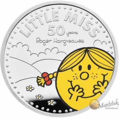 1oz, UK, 2021, Silver, Mr. Men - Little Miss Sunshine reverse