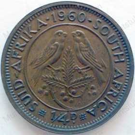 Quarter Penny, South Africa, 1960, Brass