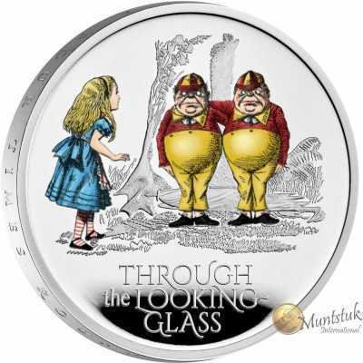 1oz, UK, 2021, Silver, Through the Looking-Glass reverse