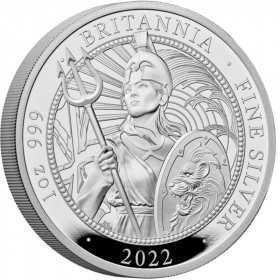 1oz, UK, 2022, Silver, Britannia - Proof reverse