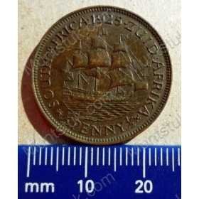 Halfpenny, South Africa, 1925, Brass