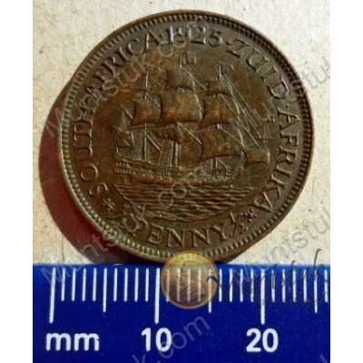 Halfpenny, South Africa, 1925, Brass