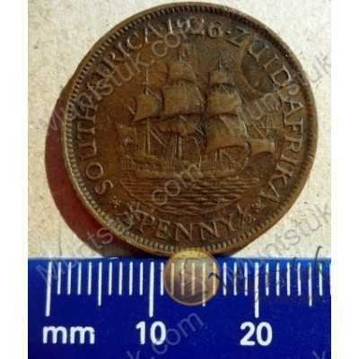 Halfpenny, South Africa, 1926, Brass