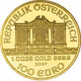 1oz, Austria, 2007, Gold - Vienna Philharmonic obverse