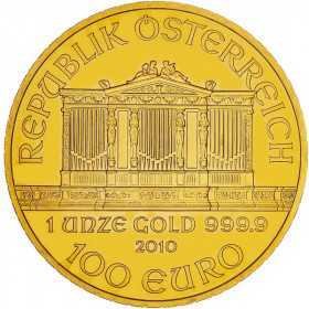 1oz, Austria, 2010, Gold - Vienna Philharmonic obverse
