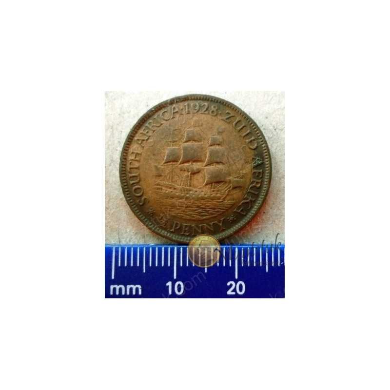 Halfpenny, South Africa, 1928, Brass