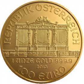 1oz, Austria, 2013, Gold - Vienna Philharmonic obverse