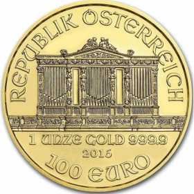 1oz, Austria, 2016, Gold - Vienna Philharmonic obverse
