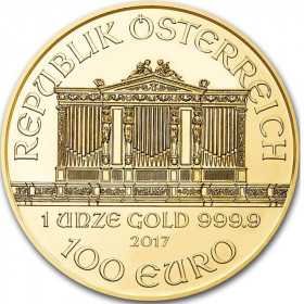 1oz, Austria, 2017, Gold - Vienna Philharmonic obverse