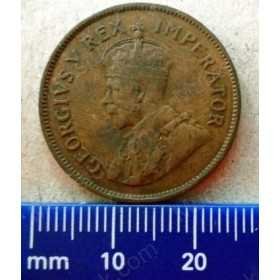 Halfpenny, South Africa, 1928, Brass