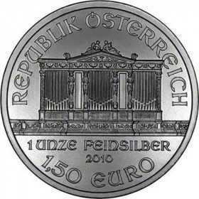 1oz, Austria, 2010, Silver - Vienna Philharmonic obverse