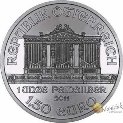 1oz, Austria, 2011, Silver - Vienna Philharmonic obverse