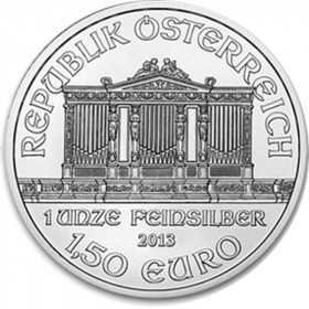 1oz, Austria, 2013, Silver - Vienna Philharmonic obverse
