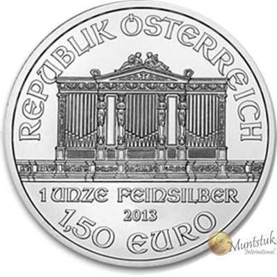 1oz, Austria, 2013, Silver - Vienna Philharmonic obverse