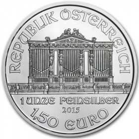 1oz, Austria, 2015, Silver - Vienna Philharmonic obverse