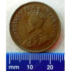 Halfpenny, South Africa, 1929, Brass