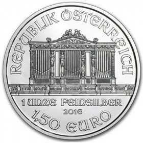 1oz, Austria, 2016, Silver - Vienna Philharmonic obverse